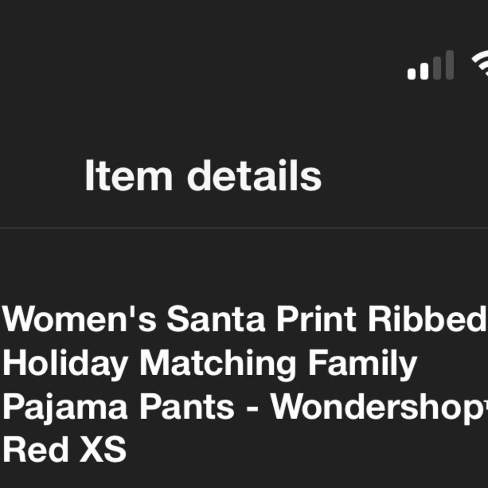 Wondershop Red Christmas Pajama Pants White Snowflakes Candy Cane Santa Claus XS - Picture 5 of 10